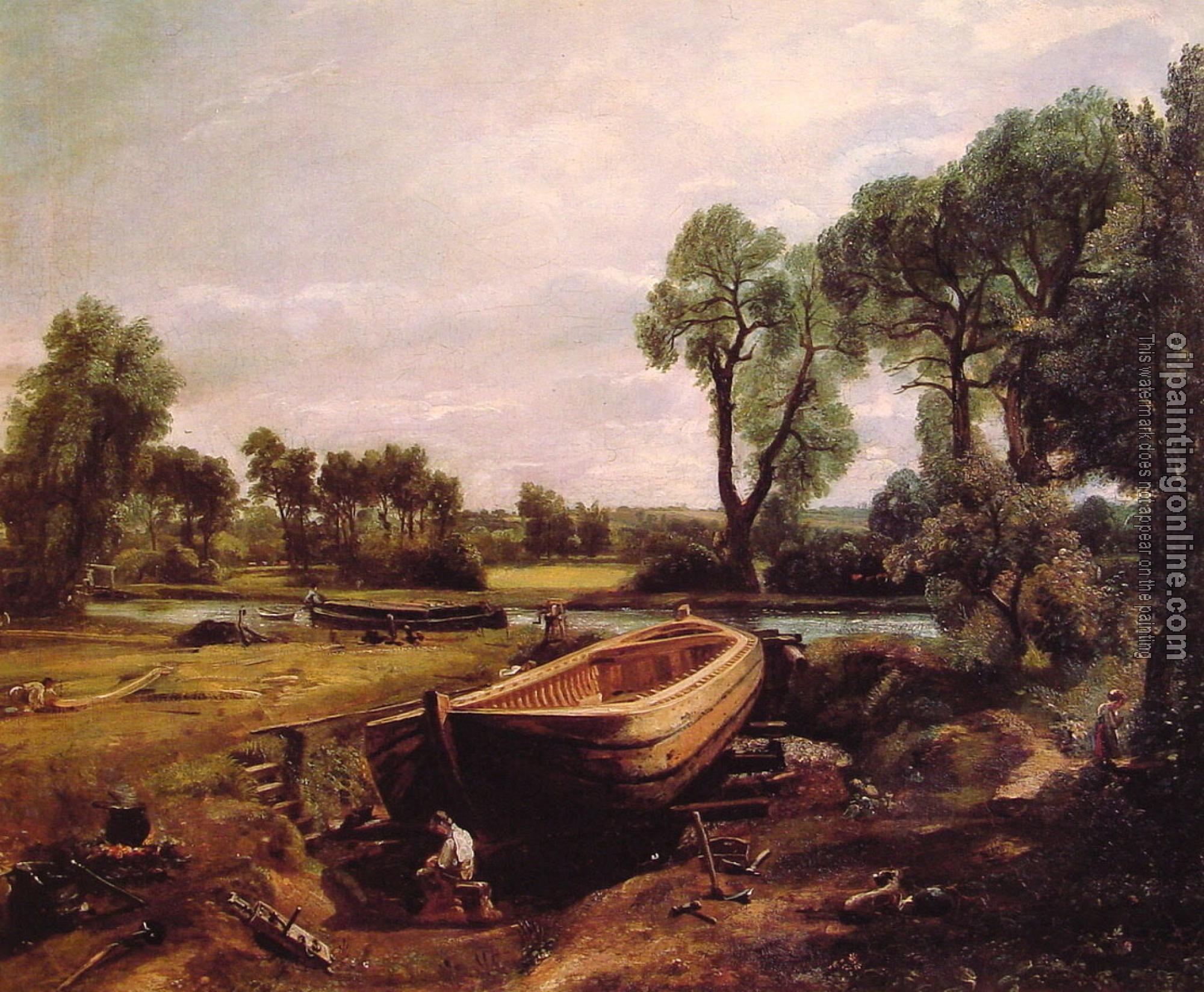 Constable, John - Boat Building